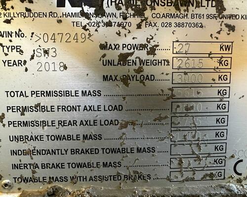 Dempr/dumper NC SW3, rok výroby 2018, 1.395 motohodin