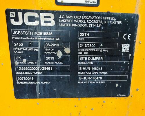 JCB T3STH HYDROSTATIC