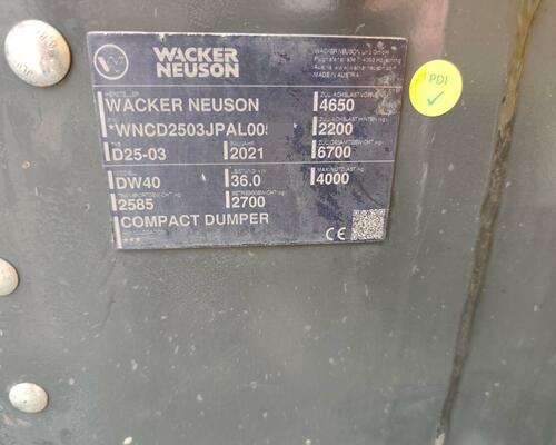 Wacker Neuson DV 40 otočná korba