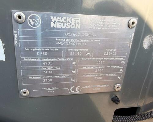 Wacker Neuson DW 60 Dual View otočná korba