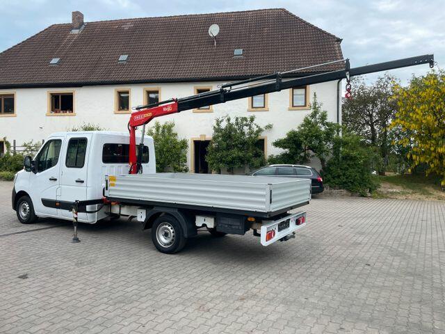 Renault Master 2.3 tdi doplkabina  valník + hydraulická ruka