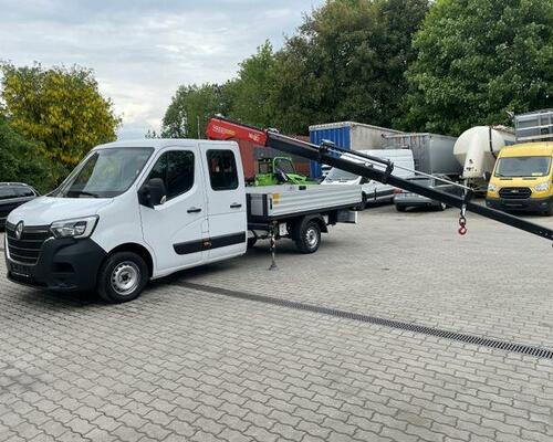 Renault Master 2.3 tdi doplkabina  valník + hydraulická ruka