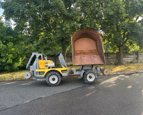Kolový dumper 2.7tuny na koleje / 3stranný