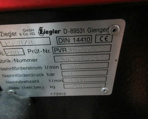 Přenosné čerpadlo Ziegler ultra lehké TS 8/8
