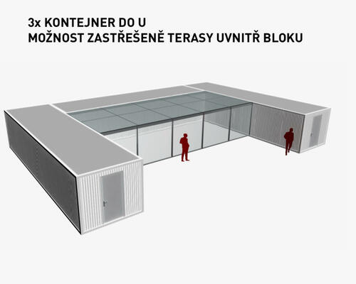 Stavební / obytný kontejner 12x3m / pro Váš projekt