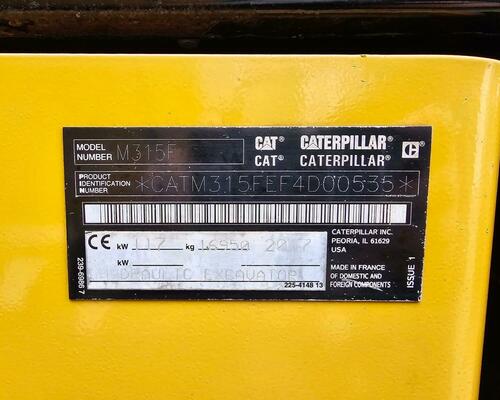 Cat M315 F