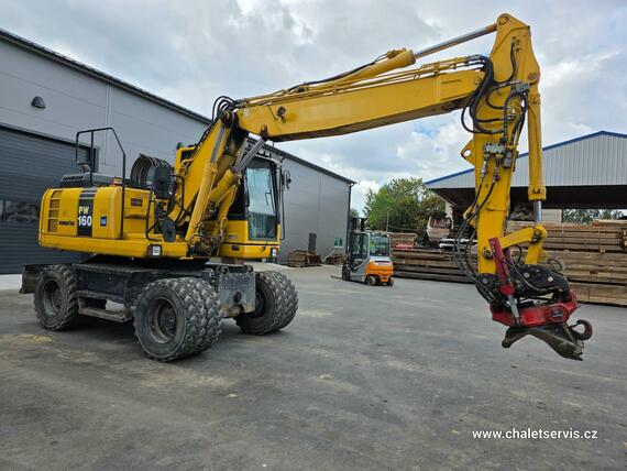 Kolový bagr Komatsu PW 160, ROTOTILT