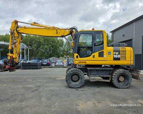 Kolový bagr Komatsu PW 160, ROTOTILT