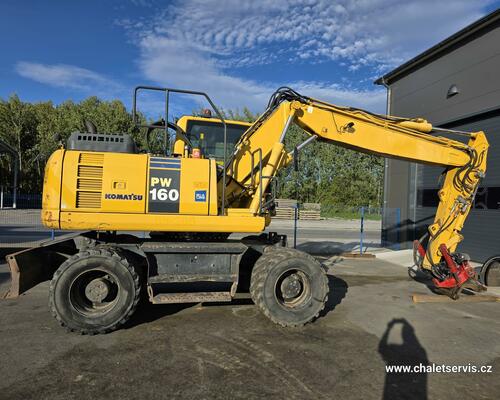 Kolový bagr Komatsu PW 160, ROTOTILT