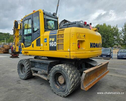 Kolový bagr Komatsu PW 160, ROTOTILT
