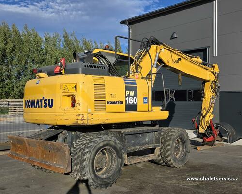 Kolový bagr Komatsu PW 160, ROTOTILT