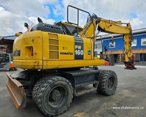 Kolový bagr Komatsu PW 160, ROTOTILT