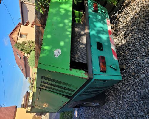 KOMPRESOR STAVEBNÍ KOLOVÝ ČESKÝ PD 400 ROK 1994