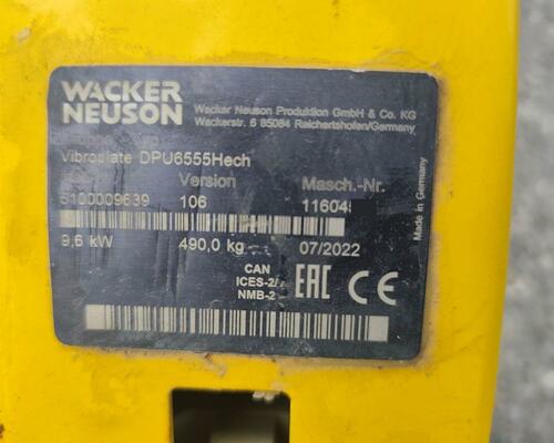 Vibrační deska Wacker Neuson DPU 6555 Hech