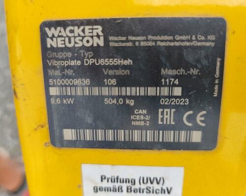 Vibrační deska Wacker Neuson DPU 6555 Heh