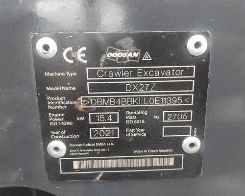 Bobcat Doosan DX27Z
