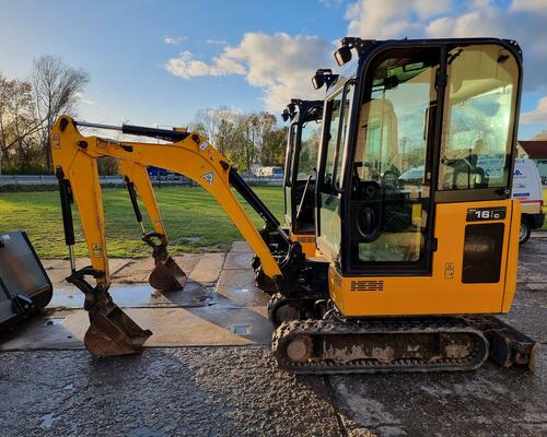 JCB 16C-1 (8018) 800mth, po servisu, roztahovací podvozek