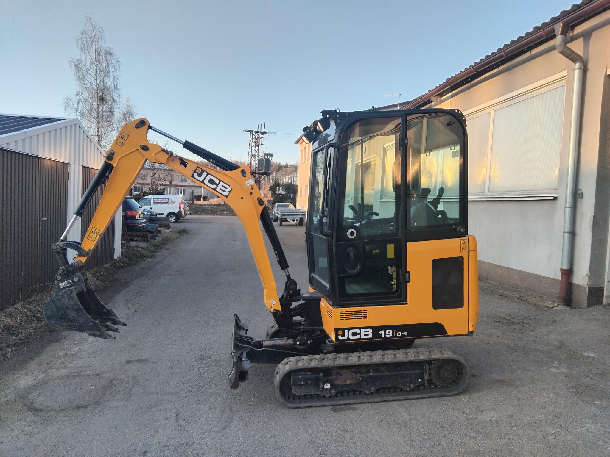Jcb 19C-1 Roztah.Podvozek,, Dlouhé rameno