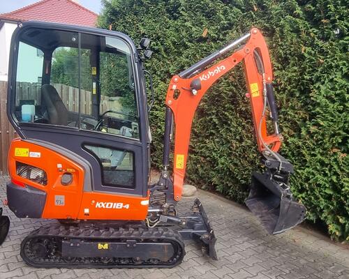  Kubota Kx 018-4 jen 800 MTH Hyd. svahovka + podkop
