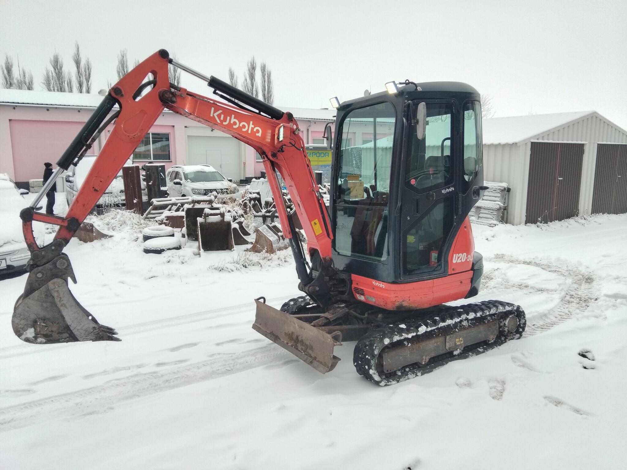 Kubota U20-3 Roztahovací Podvozek