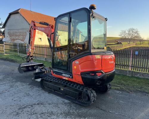 Mini bagr Kubota KX 027-4 hyd. svahovka + podkopy