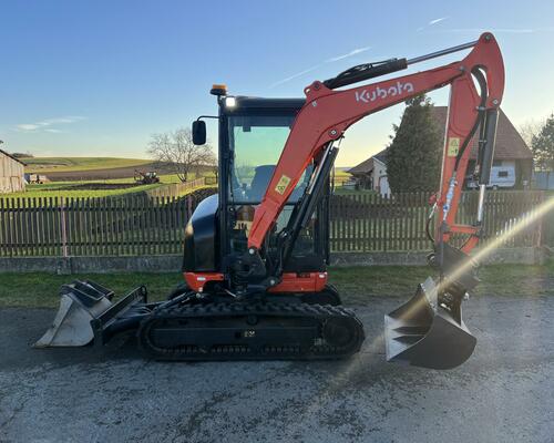 Mini bagr Kubota KX 027-4 hyd. svahovka + podkopy