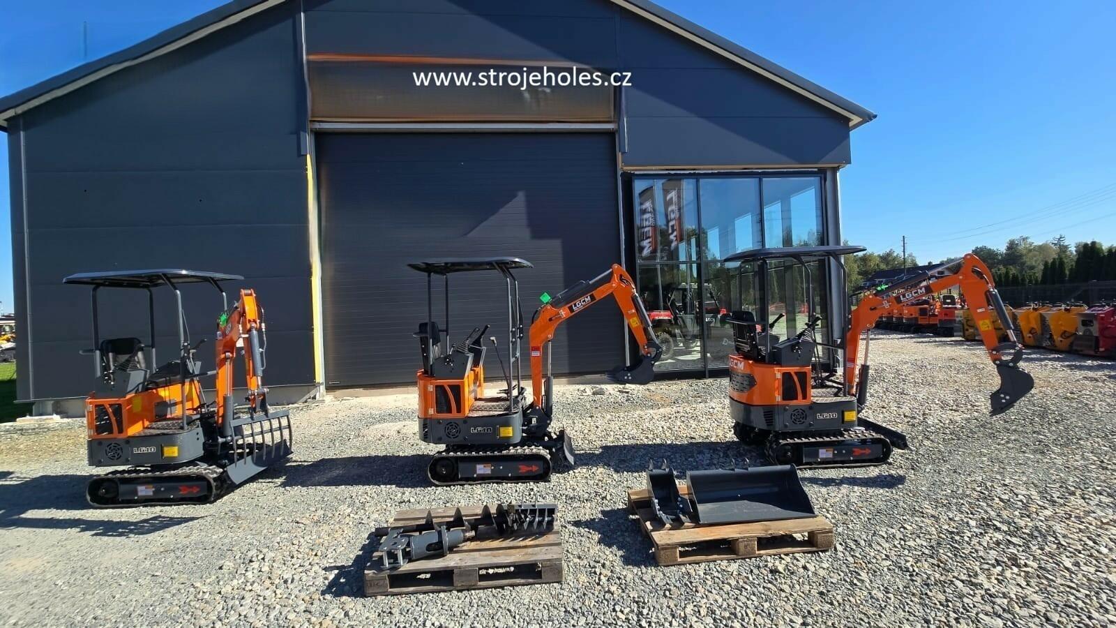 Minibagr 1t LGCM LG10 + 3 lžíce 20/40/80 cm Opava