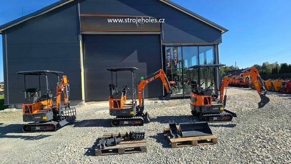 Minibagr 1t LGCM LG10 + 3 lžíce 20/40/80 cm Opava