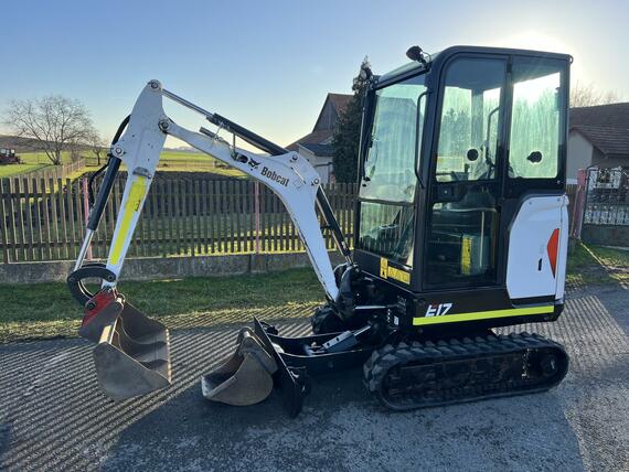 Minibagr Bobcat E17 hyd. podvozek, pouze 2.600mth, TOP CENA