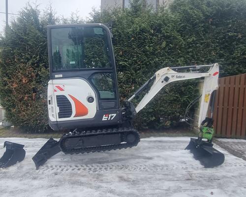 Minibagr Bobcat E17 Powertilt 2x lžíce pouze1400 Mth