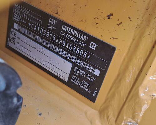 Minibagr CAT 301.8, rok výroby 2023, 530 motohodin, TOP