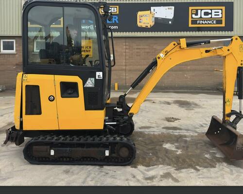 Minibagr JCB 16C-1, rok výroby 2021, 834 mth, 3x lžíce