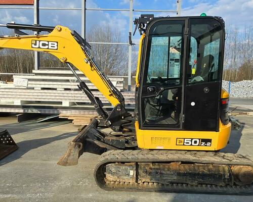 Minibagr JCB 50Z-2, r.v. 2021, 1433 mth, svahovka, TOP
