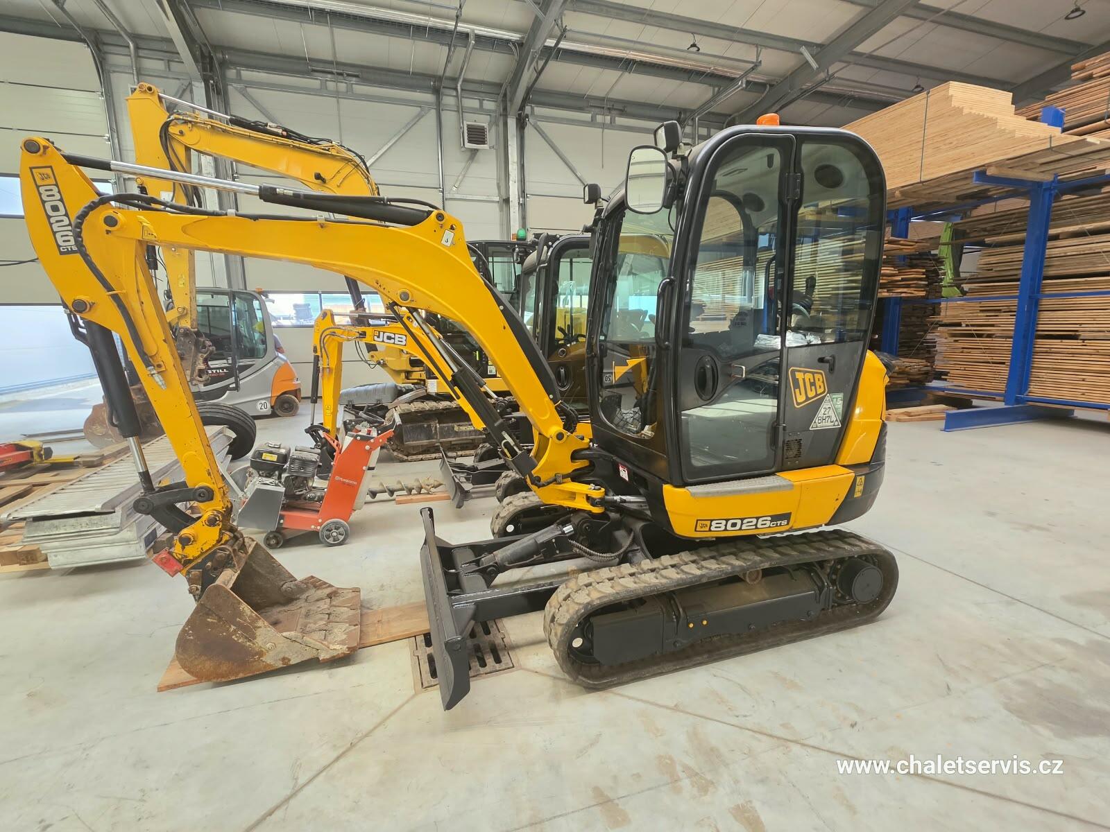 Minibagr JCB 8026 CTS, r.v. 2022, 753 mth ORIGINÁL
