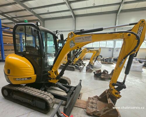 Minibagr JCB 8026 CTS, r.v. 2022, 753 mth ORIGINÁL