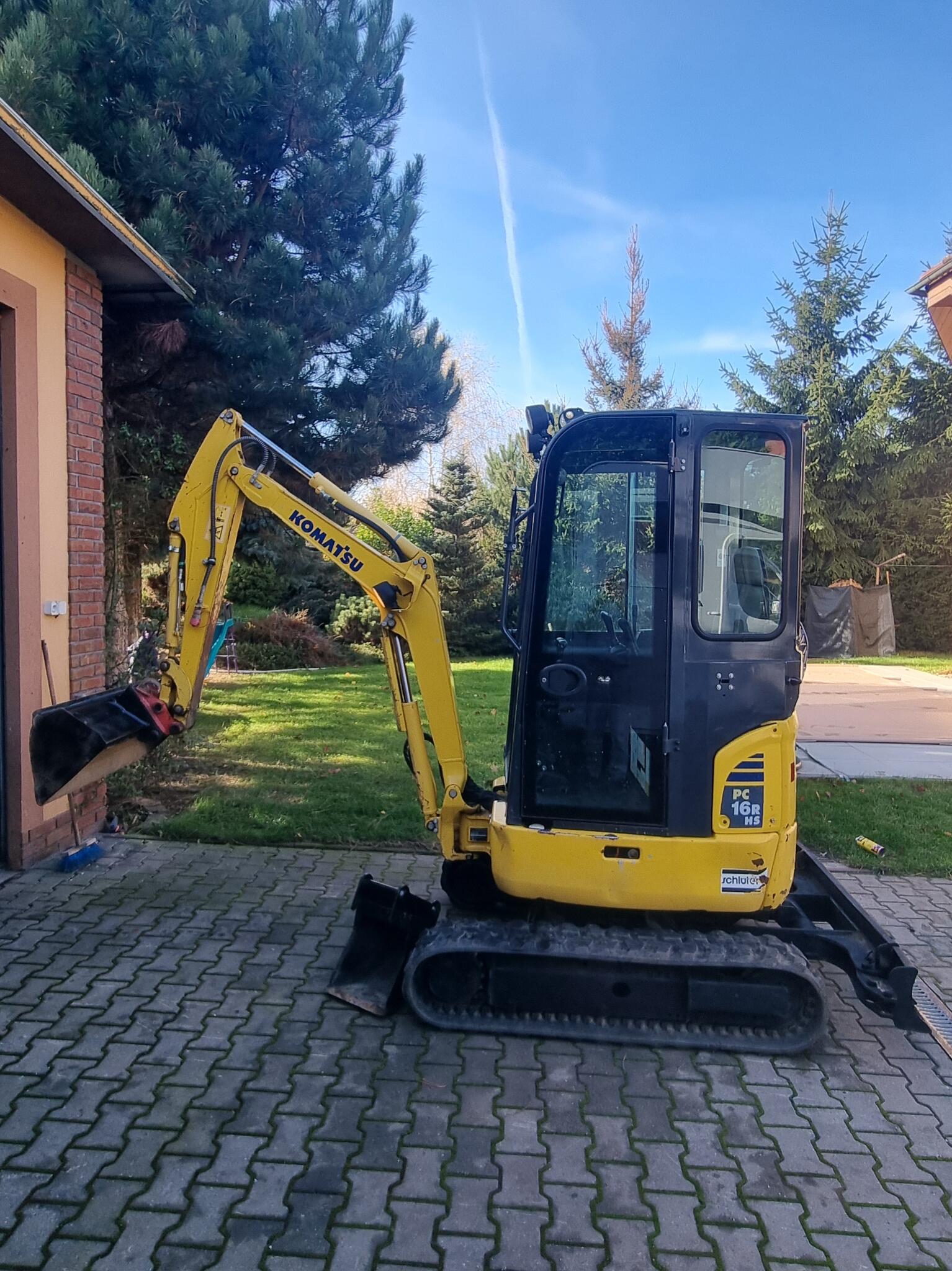 Minibagr Komatsu PC16R-HS rok 2019 Svahovka + podkop