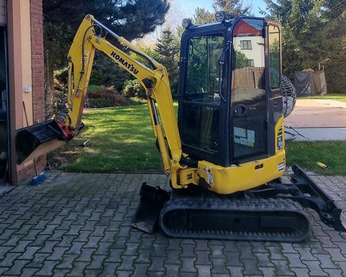 Minibagr Komatsu PC16R-HS rok 2019 Svahovka + podkop