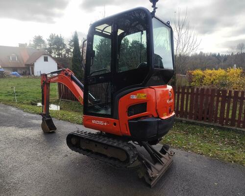 Minibagr Kubota KX016-4, rok 2016, 2100mth, roztah. pásy TOP
