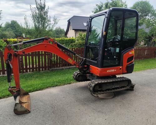 Minibagr Kubota KX016-4, rok 2017, 1550mth, roztah. pásy TOP