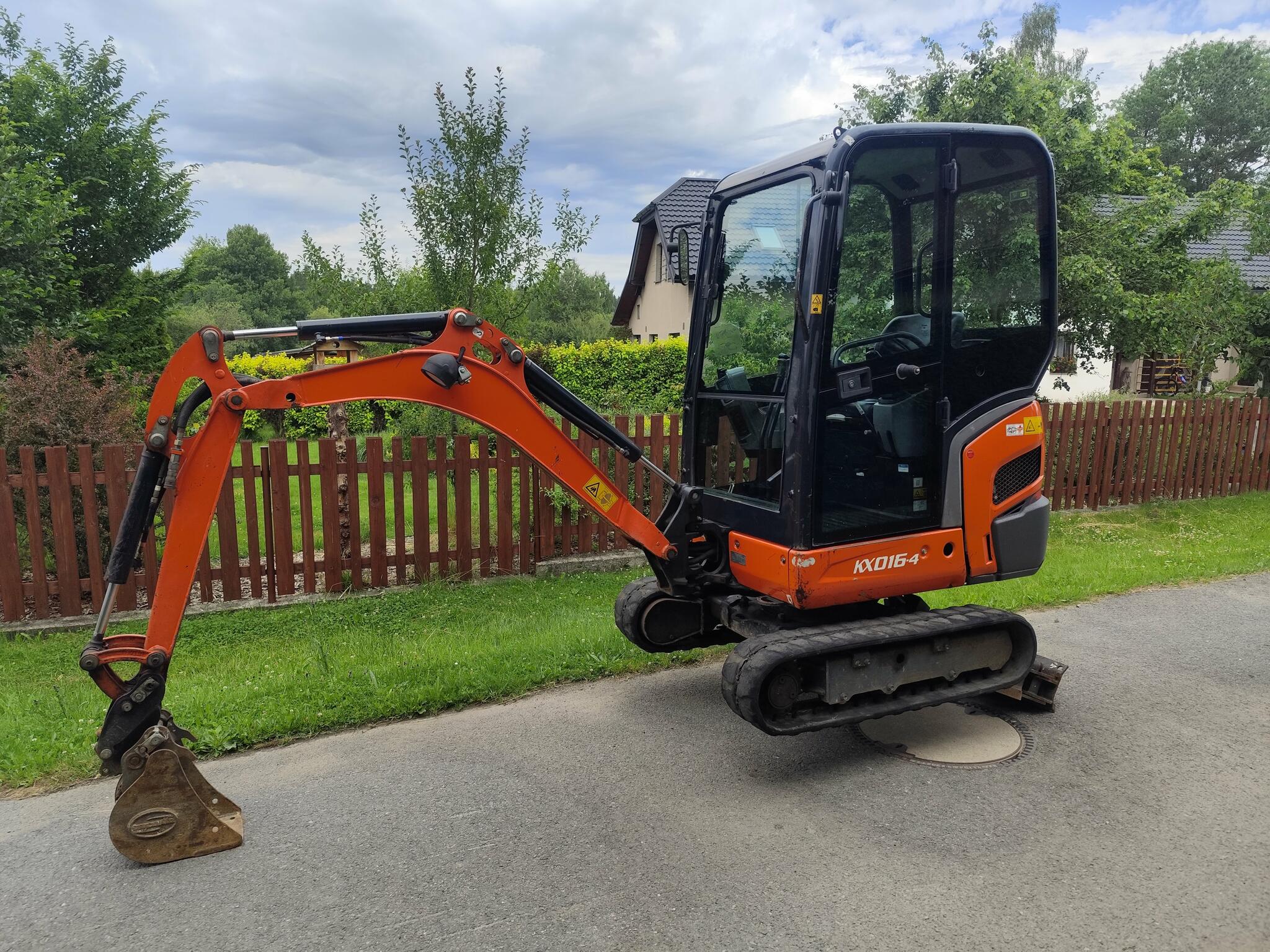 Minibagr Kubota KX016-4, rok 2017, 1950mth, roztah. pásy