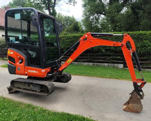 Minibagr Kubota KX016-4, rok 2017, 1950mth, roztah. pásy