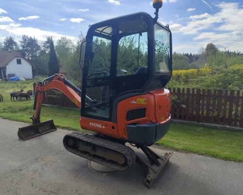 Minibagr Kubota KX016-4, rok 2018, 1600mth, roztah. pásy