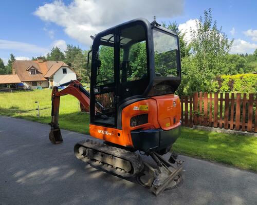 Minibagr Kubota KX016-4, rok 2018, 1700mth, roztah. pásy