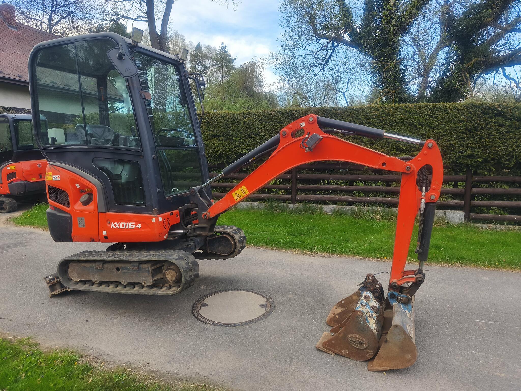 Minibagr Kubota KX016-4, rok 2018, 1950mth 3x lžíce