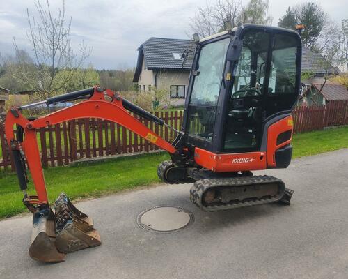 Minibagr Kubota KX016-4, rok 2018, 1950mth 3x lžíce