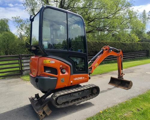 Minibagr Kubota KX016-4, rok 2019, 1200mth, roztah. pásy