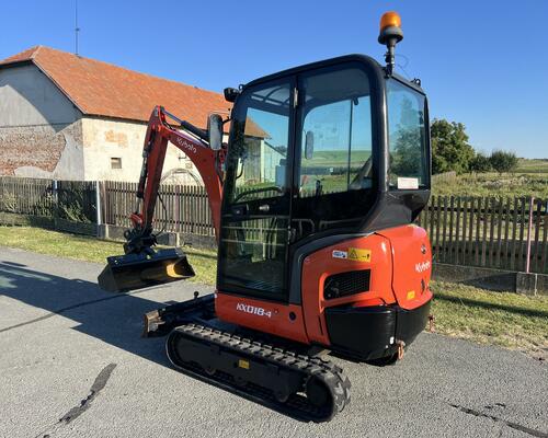 Minibagr Kubota KX018-4 hyd.podvozek/hyd.svahovka