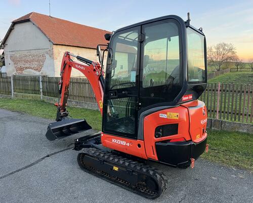 Minibagr Kubota KX018-4 hyd.podvozek+hyd.svahovka