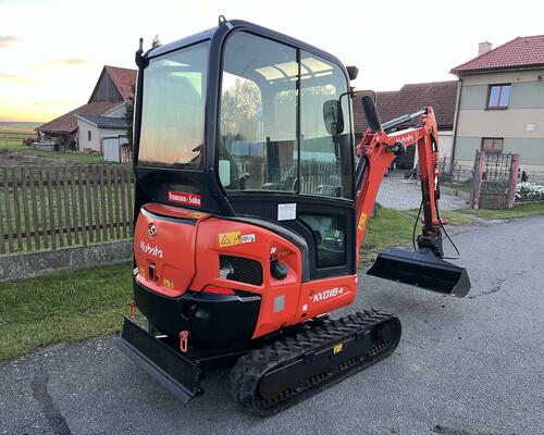 Minibagr Kubota KX018-4 hyd.podvozek+hyd.svahovka