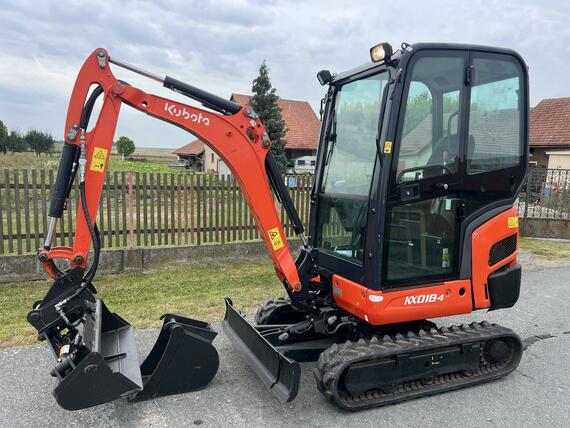 Minibagr Kubota KX018-4 hyd.podvozek / svahovka / 2020